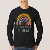 100 Days of Making a Difference Rainbow 100th Day  T-shirt (Voorkant)