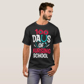100 Days Of Nursing School T-shirt (Voorkant volledig)