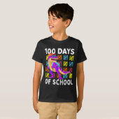 100 Days Of School 100th Day Dino T-shirt (Voorkant volledig)