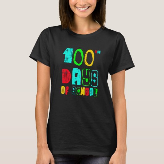 100 Days Of School 100th Day Teachers Students Boy T-shirt (Voorkant)