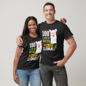 100 Days Of School 1st Grade Llama Girls Boys No P T-shirt (Unisex)