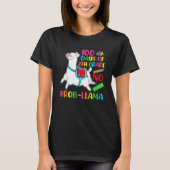 100 Days Of School 8th Grade No Prob Llama Teacher T-shirt (Voorkant)