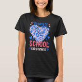 100 Days Of School And Still Loving It Hearts 100t T-shirt (Voorkant)