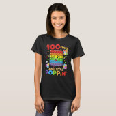100 Days Of School And Still Poppin 100th Day Kids T-shirt (Voorkant volledig)