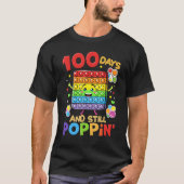 100 Days Of School And Still Poppin 100th Day Kids T-shirt (Voorkant)