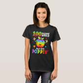 100 Days Of School And Still Poppin 100th Day Kids T-shirt (Voorkant volledig)
