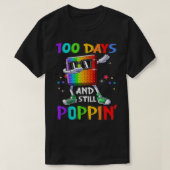 100 Days Of School And Still Poppin Fidget 100 Day T-shirt (Design voorkant)