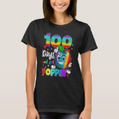100 Days Of School And Still Poppin Fidget 100th D T-shirt (Voorkant)