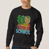 100 Days Of School Apple Pencil  Student Teacher Trui (Voorkant)