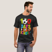100 Days Of School Baseball Basketball Soccer Foot T-shirt (Voorkant volledig)