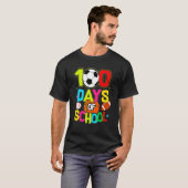 100 Days Of School Baseball Basketball Soccer Foot T-shirt (Voorkant volledig)