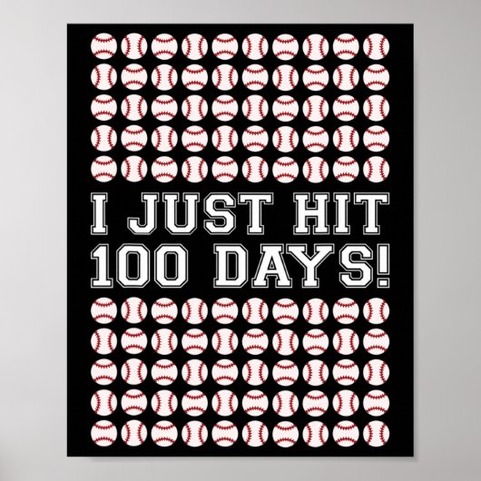 100 Days of School beroemd gemaakt doorSell Teache Poster (Voorkant)