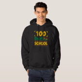 100 Days of School Black History Month Theme Teach Hoodie (Voorkant volledig)