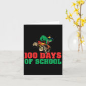 100 Days of School Boys 100th Day of School 1 Kaart (Gele Bloem)
