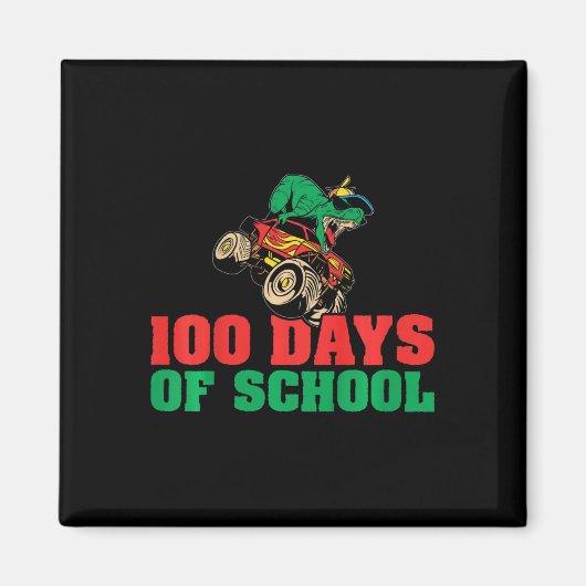 100 Days of School Boys 100th Day of School 1 Magneet (Voorkant)