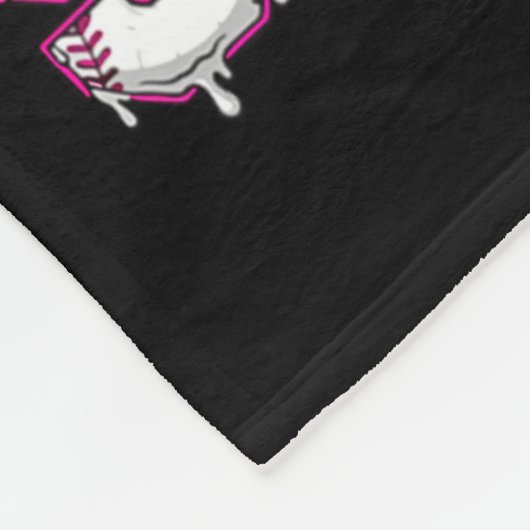 100 Days Of School Boys Baseball Drip 100th Day Ki Fleece Deken (Hoek)