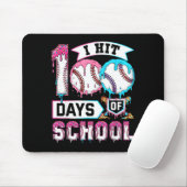 100 Days Of School Boys Baseball Drip 100th Day Ki Muismat (Met muis)