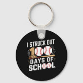 100 Days of School Boys Kinder 100ste schooldag Sleutelhanger (Voorkant)