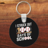 100 Days of School Boys Kinder 100ste schooldag Sleutelhanger (Voorkant)