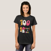 100 Days of School Brains and Bows 100th Day of Sc T-shirt (Voorkant volledig)