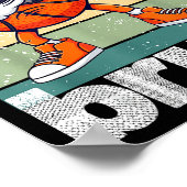 100 Days Of School Bruh Funny Kids Boys Dabbing Ba Poster (Hoek)