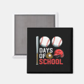 100 Days of School Bysebyll 100th Day Student Kind Magneet (Voorkant / Achterkant)