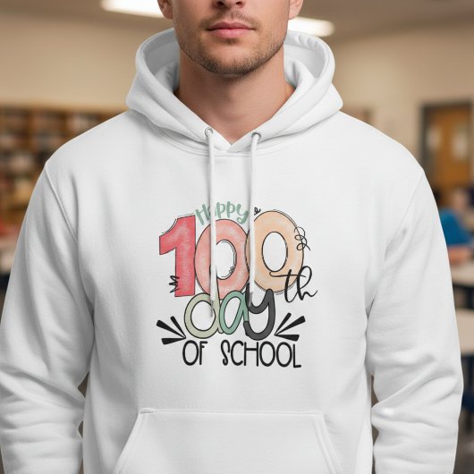 100 Days of School Celebration Basic Hoodie