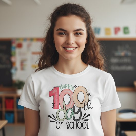 100 Days of School Celebration Basic T-shirt