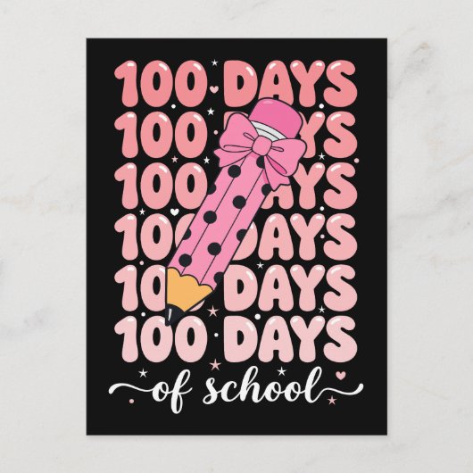 100 days of school celebration briefkaart (Voorkant)