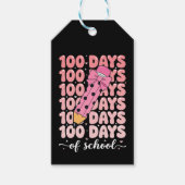100 days of school celebration cadeaulabel (Voorkant)