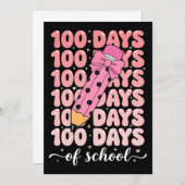 100 days of school celebration kaart (Voorkant / Achterkant)