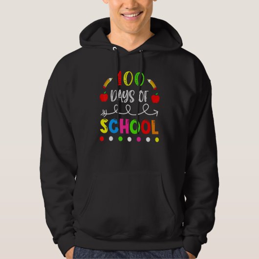 100 Days Of School Celebration Outfit For Adults B Hoodie (Voorkant)