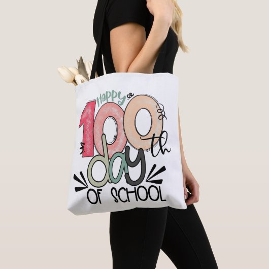 100 days of school celebration  tote bag (Dichtbij)