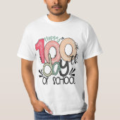 100 Days of School Celebration Value T-Shirt (Voorkant)