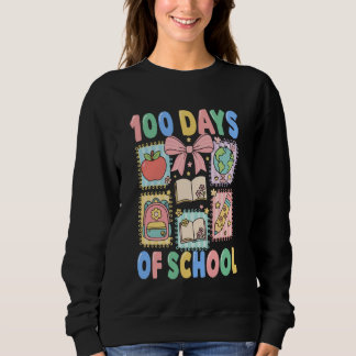 100 Days of School Coquette 100 Days Smarter 100th Trui