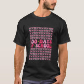 100 Days Of School Coquette Bow 100ste Dag van de  T-shirt (Voorkant)
