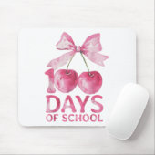 100 Days of School Coquette Schattige Cherry Bow 1 Muismat (Met muis)