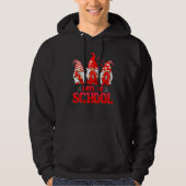 100 Days Of School Cute Gnomes Virtual Learning Te Hoodie (Voorkant)