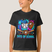 100 Days of School Dabbing Baseball Drip 100th Day T-shirt (Voorkant)