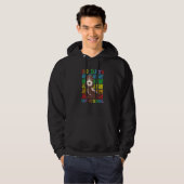100 Days of School Dachshund Dog Lover Cool 100th  Hoodie (Voorkant volledig)