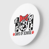 100 Days of School Dalmatian Dog Boy Kid 100th Day Grote Klok (Hoek)