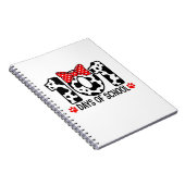 100 Days of School Dalmatian Dog Boy Kid 100th Day Notitieboek (Rechterzijde)
