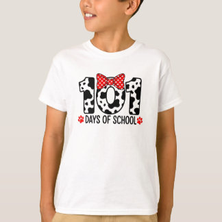 100 Days of School Dalmatian Dog Boy Kid 100th Day T-shirt