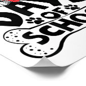 100 Days of School Dalmatische Hondenjongen Kind 1 Poster (Hoek)