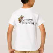100 Days of School Dinosaur Themed T-Shirt (Achterkant)