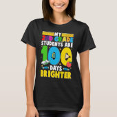 100 Days of School for 2nd Grade Teacher T-shirt (Voorkant)