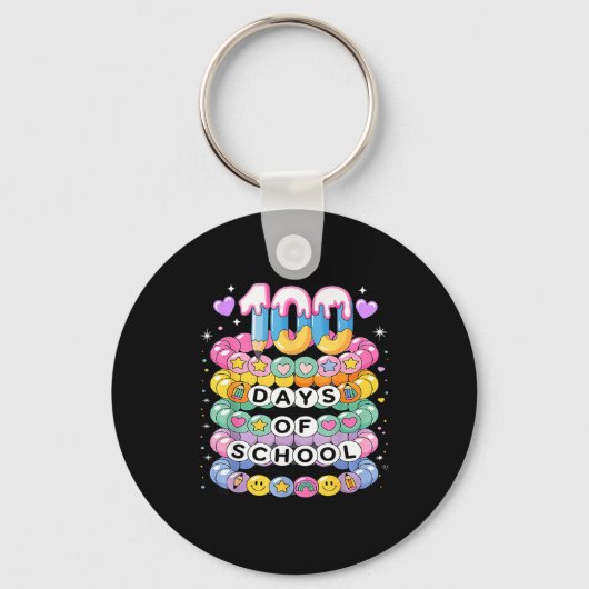 100 Days Of School Friendship Bracelets 100 Days S Sleutelhanger (Voorkant)