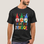100 Days Of School Funny Gnome Virtual Learning Te T-shirt (Voorkant)