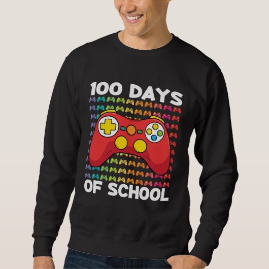 100 Days of School Gamer Boy Costume Outfit Game C Trui (Voorkant)