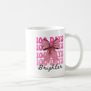 100 Days of School Girls Coquette Bow 100e dag Koffiemok